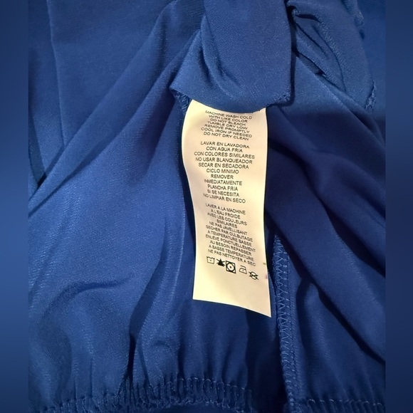 Nicole Miller Elegant Blue Sleeveless Dress Size 2 X NWT - Picture 9 of 10